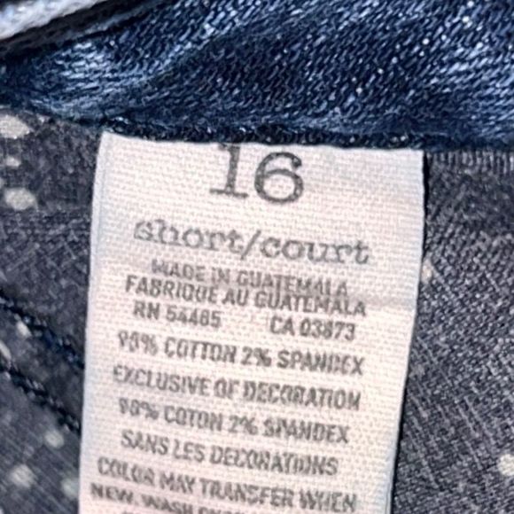 Plus Size American Eagle Hipster Short Court Stretch Jeans Size 16 - Picture 4 of 6